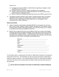 Data Request and Release Assurances Form - Rhode Island, Page 5