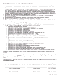 Formulario CFS-131-S Solicitud Del Proveedor De Respiro Individual - Nebraska (Spanish), Page 3