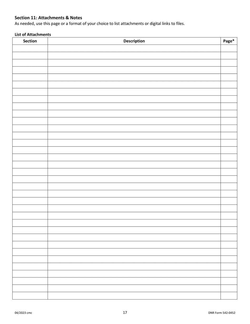 DNR Form 542-0452 Iowa Solid Waste Comprehensive Planning Plan Update Form - Iowa, Page 17