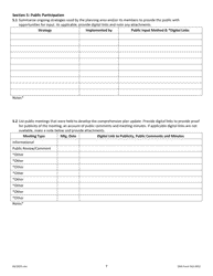 DNR Form 542-0452 Iowa Solid Waste Comprehensive Planning Plan Update Form - Iowa, Page 7