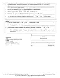 Form JC-1609 Temporary Physical Custody Request Supplement (Chapter 48) - Wisconsin, Page 3