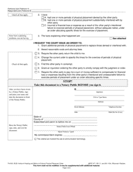 Form FA-609 Notice of Hearing and Motion to Enforce Physical Placement Order - Wisconsin, Page 2