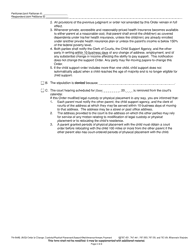 Form FA-604B Order on Stipulation to Change - Wisconsin, Page 2