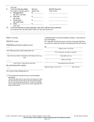 Form CV-410A Petition for Waiver of Fees and Costs - Affidavit of Indigency - Wisconsin (English/Hmong), Page 3