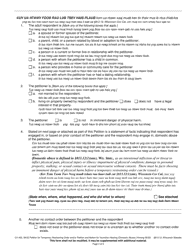 Form CV-402 Petition for Temporary Restraining Order and/or Petition and Motion for Injunction Hearing (Domestic Abuse) - Wisconsin (English/Hmong), Page 2