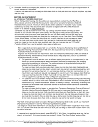 Form CV-405 Petition for Temporary Restraining Order and/or Petition and Motion for Injunction Hearing (Harassment) - Wisconsin (English/Hmong), Page 5