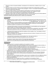 Form CR-277 Plea Questionnaire/Waiver of Rights - Wisconsin (English/Polish), Page 2
