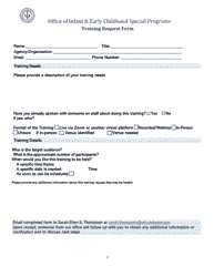 Training Request Form - Alabama