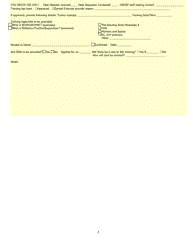Training Request Form - Alabama, Page 2