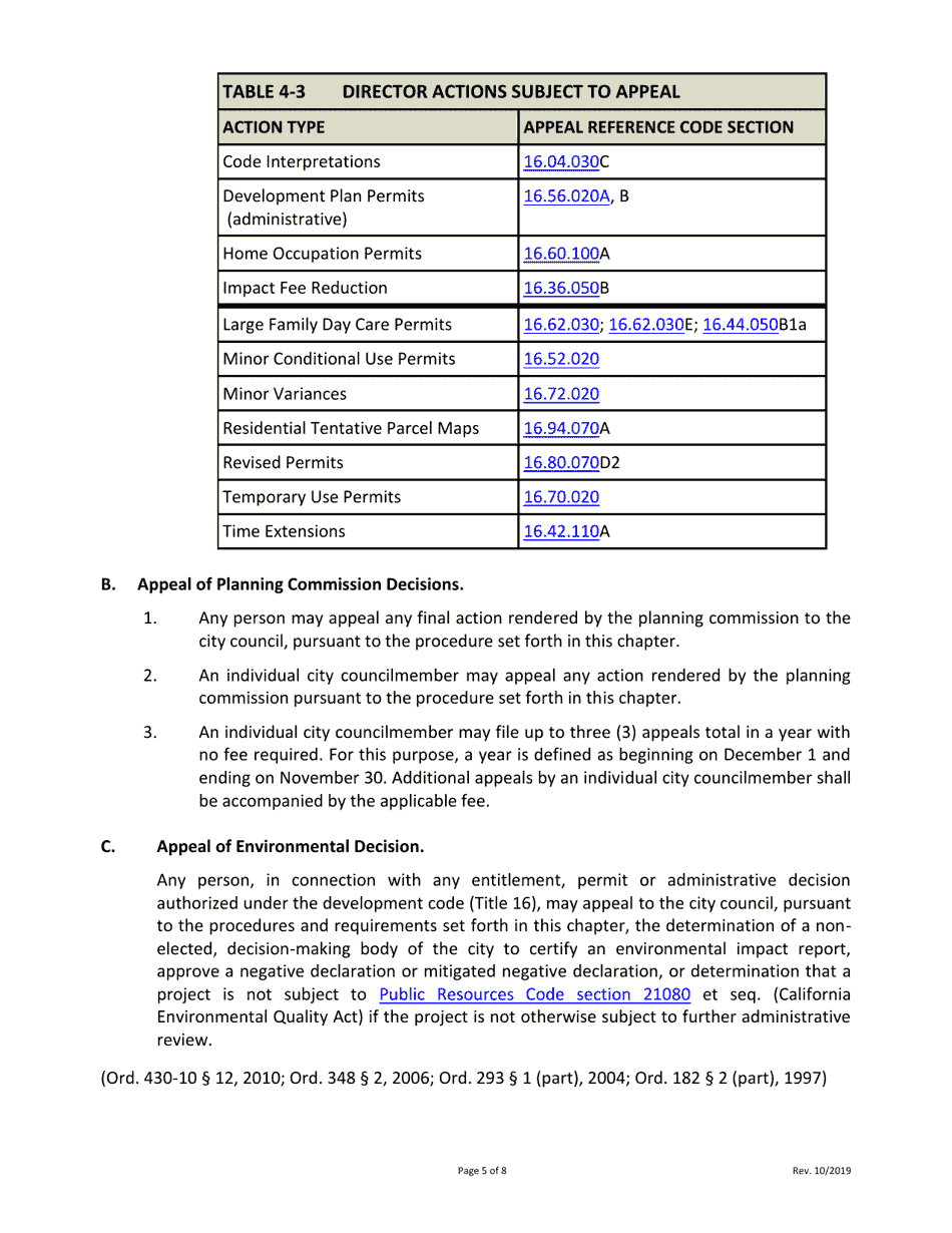 Form DS-210 Application for Appeal - City of Murrieta, California, Page 5