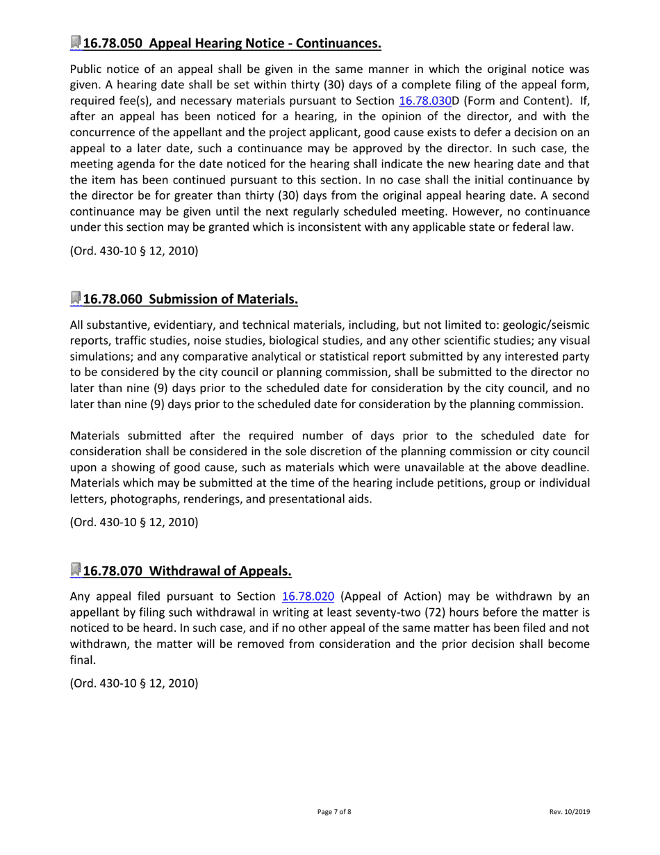 Form DS-210 Application for Appeal - City of Murrieta, California, Page 7