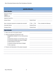 Climate Action Plan Consistency Checklist - City of Murrieta, California, Page 2