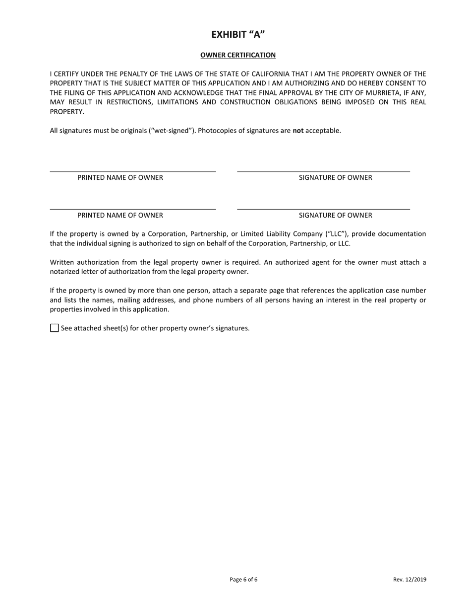 Form DS-241 Supplemental Preliminary Informational Checklist for (Sb-330) Residential Projects - City of Murrieta, California, Page 6