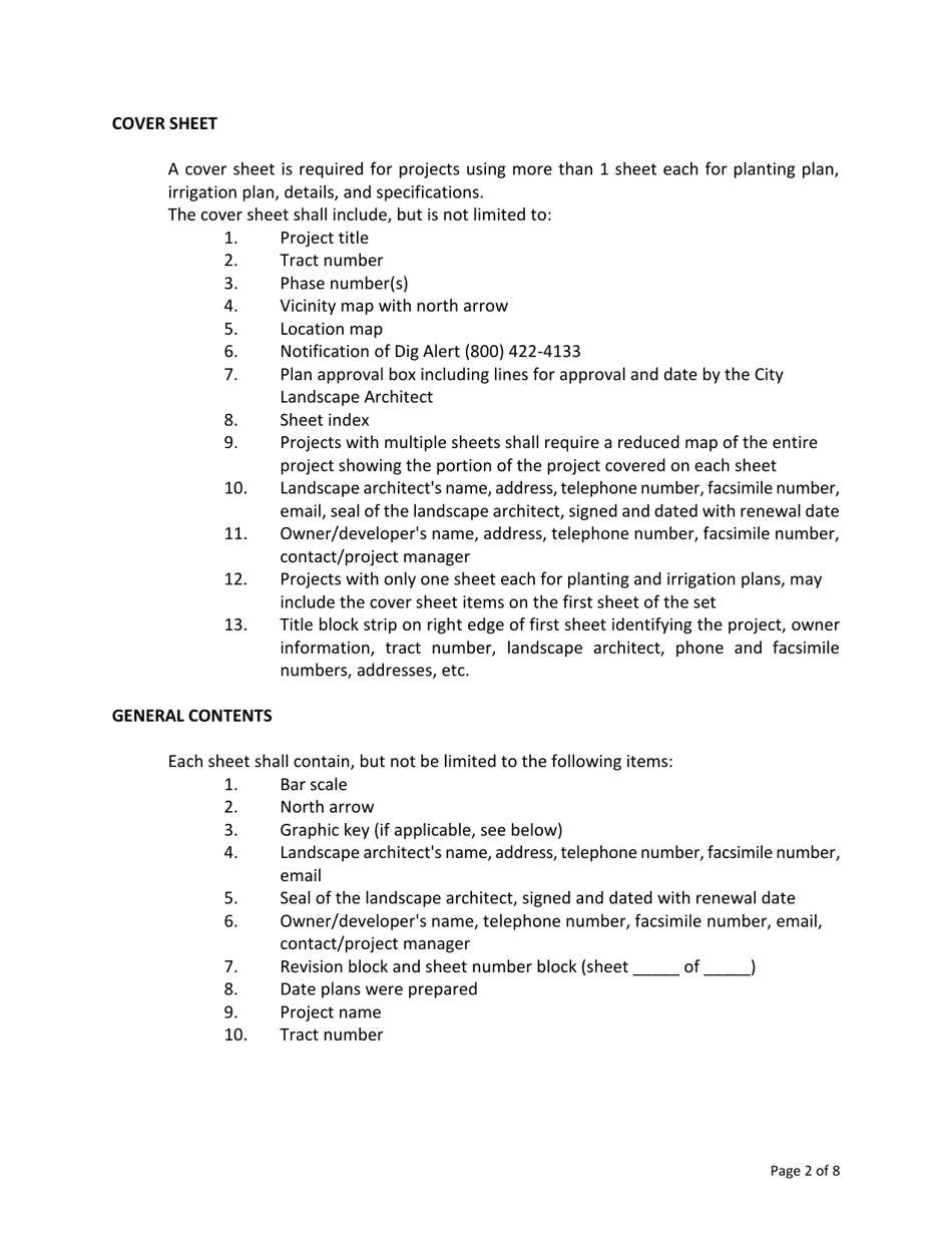 Requirements for Subdivision Tract and Commercial Slopes - City of Murrieta, California, Page 3