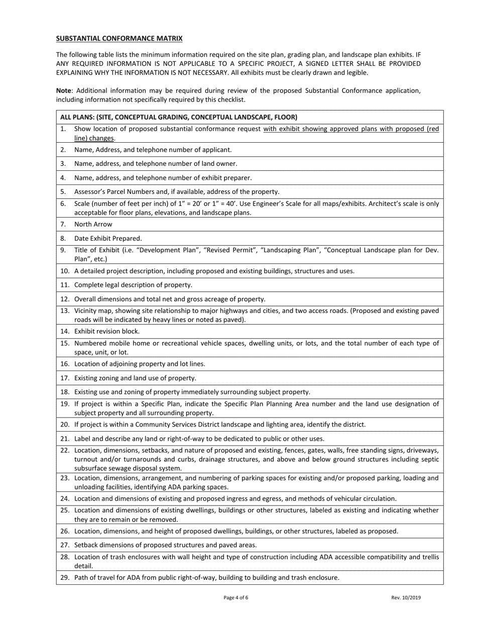 Form DS-250 Substantial Conformance Application - City of Murrieta, California, Page 4
