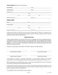 Form DS-252 Temporary Use Permit Application - City of Murrieta, California, Page 2