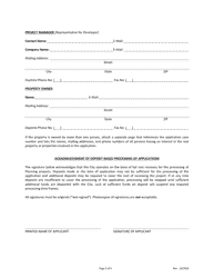 Form DS-219 Application for Development Agreement/Amendment - City of Murrieta, California, Page 2