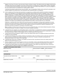 Form PHS-7064 Training Agreement for Officers Assigned as Students to School of Medicine, Page 3