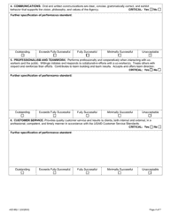 Form AID462-1 Annual Evaluation Form - Civil Service, Page 4