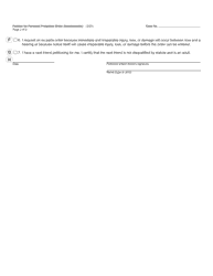 Form CC377 Petition for Personal Protection Order (Nondomestic) - Michigan, Page 2