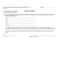 Form CC379 Motion to Modify, Extend, or Terminate Personal Protection Order - Michigan, Page 2