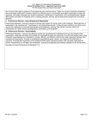 Form AID462-4 Annual Evaluation Form - Civil Service Appraisal Input Form (Aif) for Non-supervisory and Supervisory Staff, Page 3