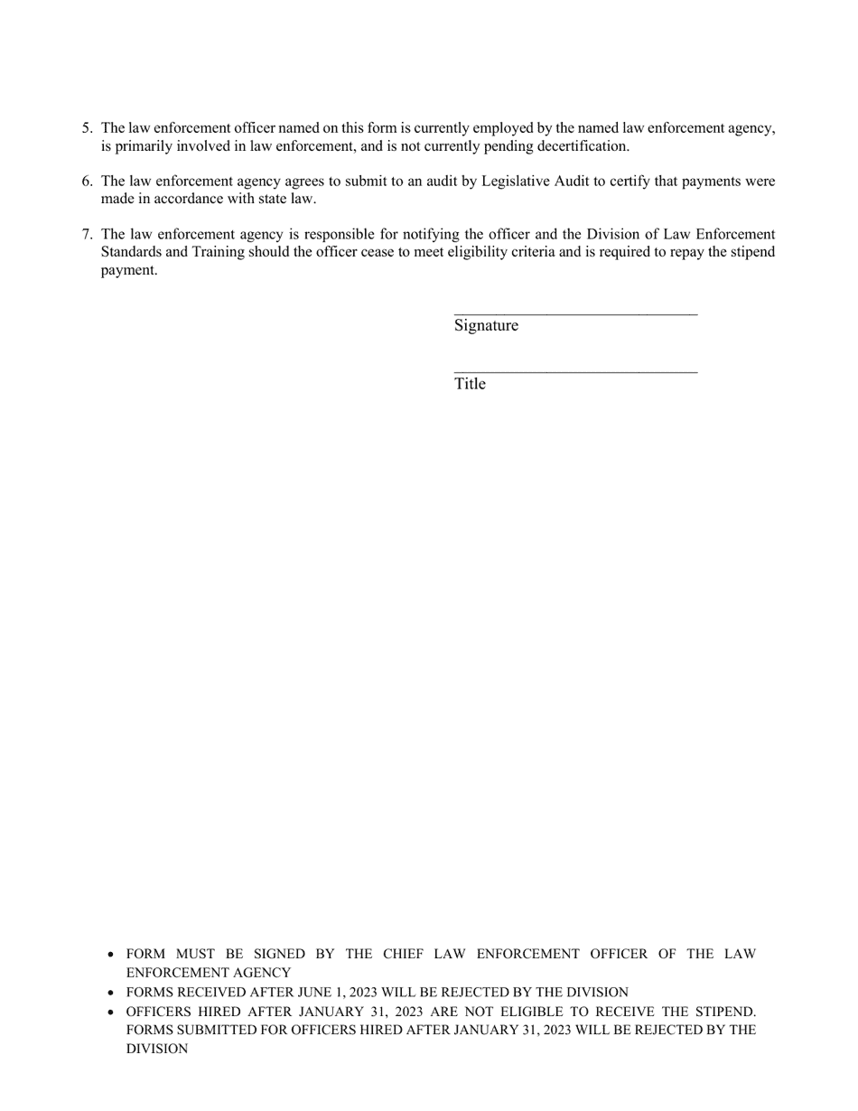 Verification Form - Arkansas, Page 2