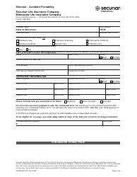 Form F88433-004773A Election - Accident Portability - Wisconsin, Page 3