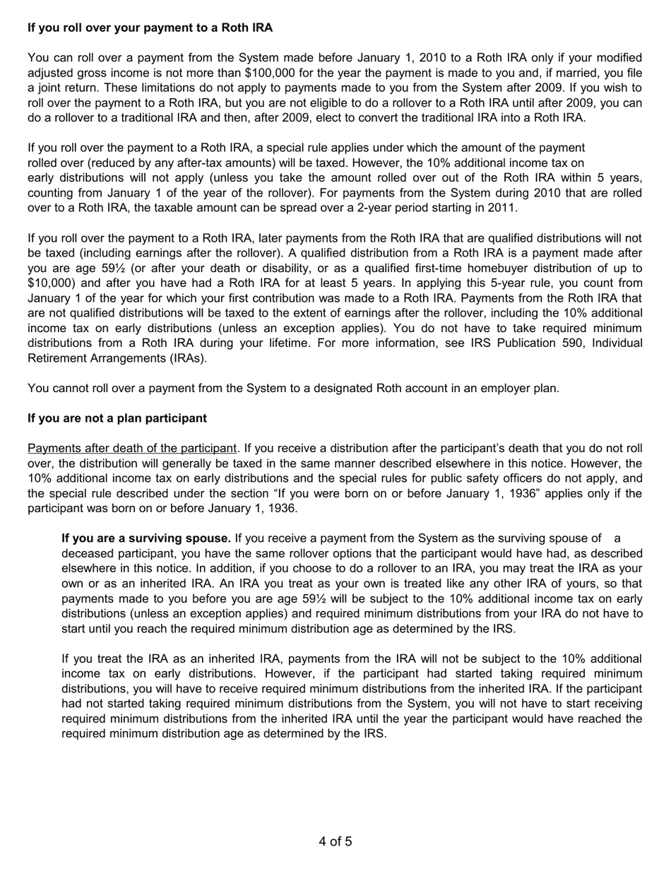 Form 222 T-Drop Account Distribution Request - Arkansas, Page 5