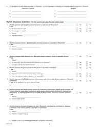 Form A-816 Nexus Questionnaire - Wisconsin, Page 2