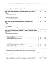 Form A-816 Nexus Questionnaire - Wisconsin, Page 4