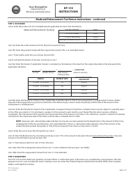Instructions for Form DP-153 Medicaid Enhancement Tax Return - New Hampshire, Page 2