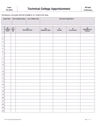 Form PC-401V Technical College Apportionment - Wisconsin, Page 2