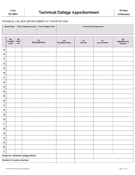 Form PC-401V Technical College Apportionment - Wisconsin, Page 3