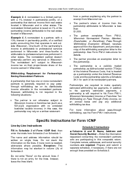 Instructions for Form 1CNP, IP-031 Composite Wisconsin Individual Income Tax Return for Nonresident Partners - Wisconsin, Page 5