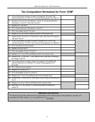 Instructions for Form 1CNP, IP-031 Composite Wisconsin Individual Income Tax Return for Nonresident Partners - Wisconsin, Page 9