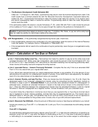 Instructions for Form 3, IP-030 Wisconsin Partnership Return - Wisconsin, Page 19