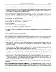 Instructions for Form 3, IP-030 Wisconsin Partnership Return - Wisconsin, Page 21