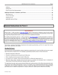 Instructions for Form 3, IP-030 Wisconsin Partnership Return - Wisconsin, Page 2