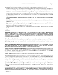 Instructions for Form 3, IP-030 Wisconsin Partnership Return - Wisconsin, Page 3