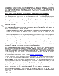 Instructions for Form 3, IP-030 Wisconsin Partnership Return - Wisconsin, Page 7