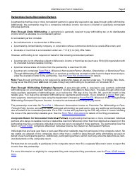 Instructions for Form 3, IP-030 Wisconsin Partnership Return - Wisconsin, Page 8