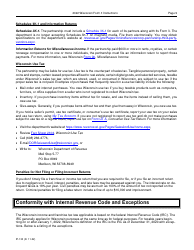 Instructions for Form 3, IP-030 Wisconsin Partnership Return - Wisconsin, Page 9