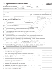 Document preview: Form 3 (IP-030) Wisconsin Partnership Return - Sample - Wisconsin