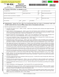 Form W-RA (I-041) Required Attachments for Electronic Filing - Wisconsin