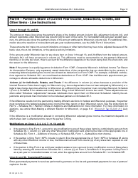 Instructions for Form IP-032 Schedule 3K-1 Partner&#039;s Share of Income, Deductions, Credits, Etc. - Wisconsin, Page 10