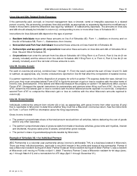 Instructions for Form IP-032 Schedule 3K-1 Partner&#039;s Share of Income, Deductions, Credits, Etc. - Wisconsin, Page 15