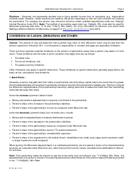 Instructions for Form IP-032 Schedule 3K-1 Partner&#039;s Share of Income, Deductions, Credits, Etc. - Wisconsin, Page 4