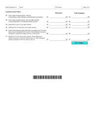 Form IC-043 Schedule A-01 Wisconsin Single Sales Factor Apportionment Data for Nonspecialized Industries - Wisconsin, Page 2