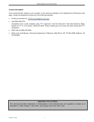 Instructions for Form IC-301 Schedule A-03 Wisconsin Apportionment Percentage for Interstate Motor Carriers - Wisconsin, Page 4